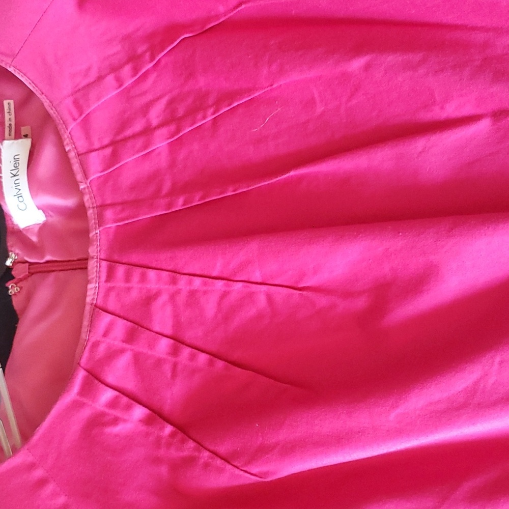 Hot pink Barbiecore Calvin Klein dress - Picture 2 of 4